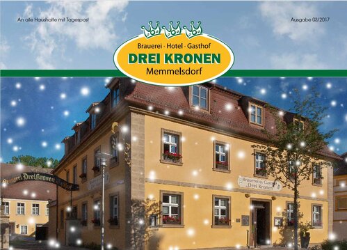 Cover der Hauszeitung 03.2017 vom Hotel & Brauereigasthof Drei Kronen | © Frankenhotel Drei Kronen Memmelsdorf GmbH