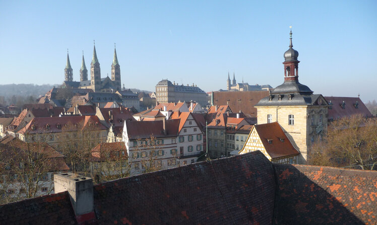 Überblick über Bamberg mit dem Dom im Hintergrund | © Immanuel Giel
